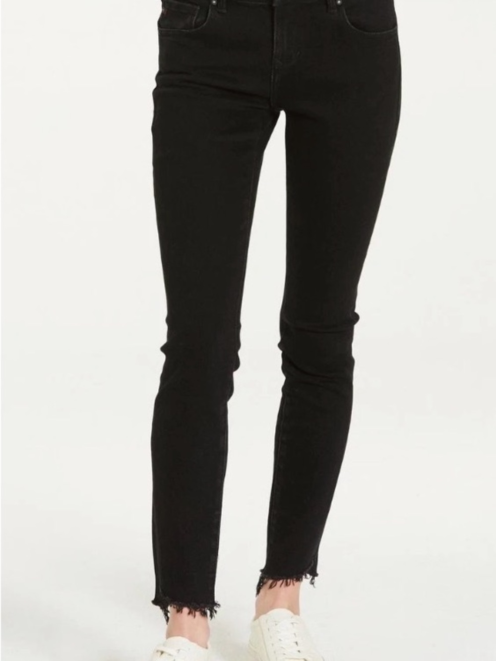 Dear John Joyrich Black comfort Skinny Frayed Hem Jeans size 26